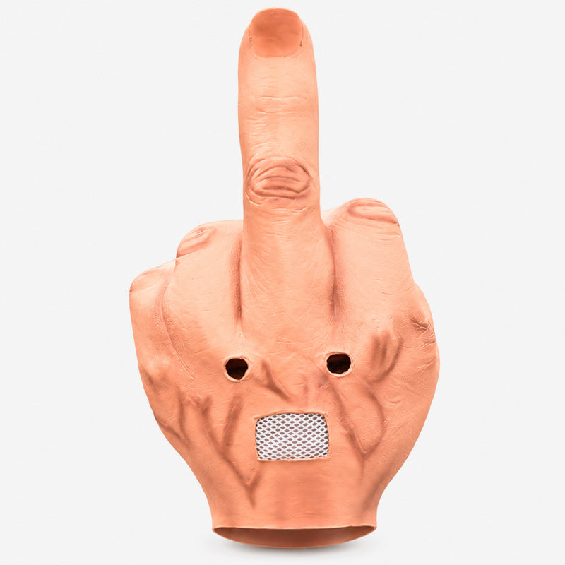π The giant middle-finger mask that steals the sho