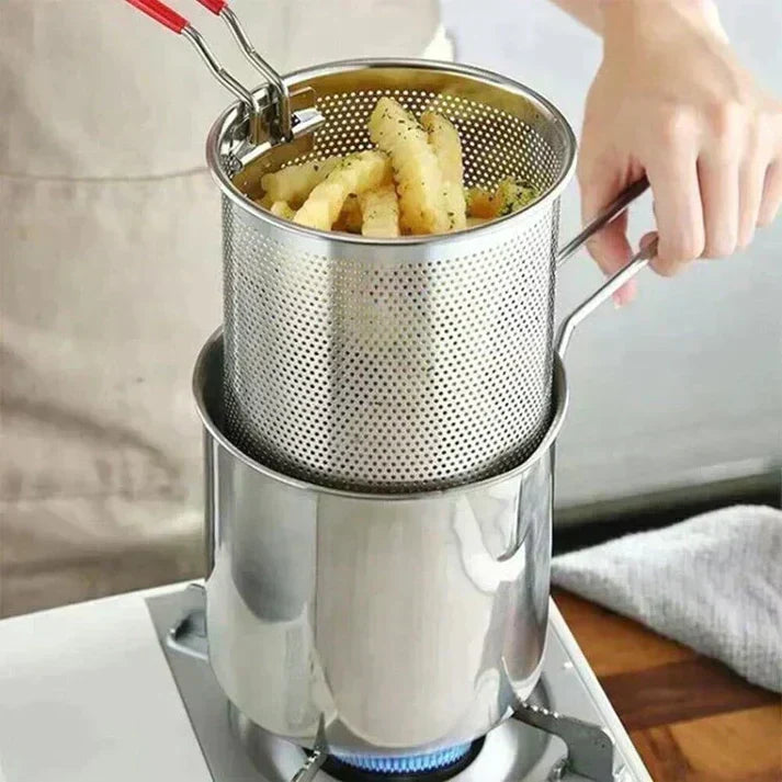 đĽ HOT SALE 50% OFF! đł 304 Stainless Steel Multifunctional Fryer â Deep Fry, Pan Fry, Boil & Stew in One Pot â¨