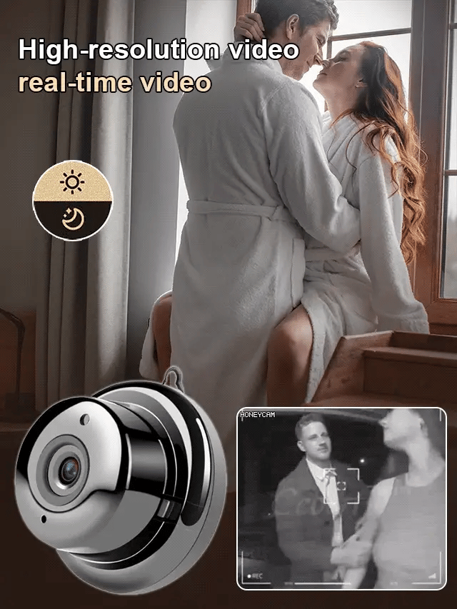 📸  1080P Mini Wireless Camera Coin-sized, install anywhere, remote real-time monitoring via smartphone.
