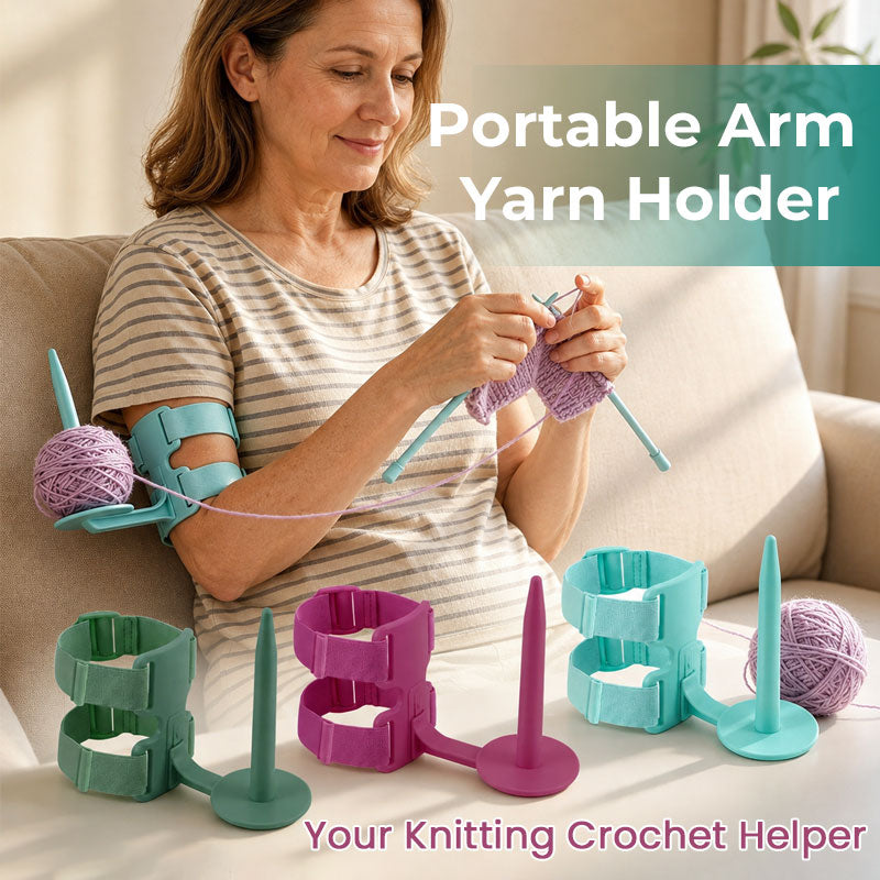 🧶 Portable Arm Yarn Holder for Knitting & Crochet