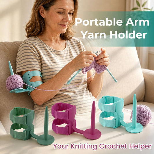 🧶 Portable Arm Yarn Holder for Knitting & Crochet