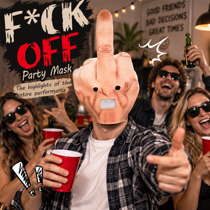 🖕 The giant middle-finger mask that steals the sho