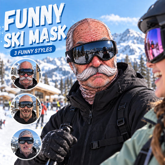 🎁😂 Fun, realistic ski mask - the perfect gift for winter enthusiasts!