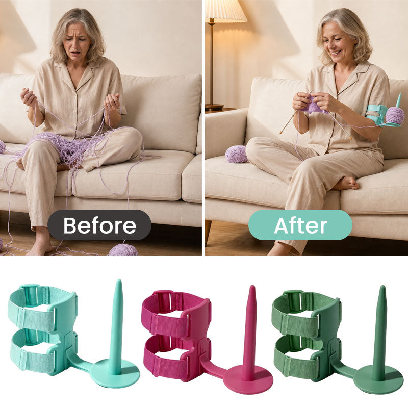 🧶 Portable Arm Yarn Holder for Knitting & Crochet