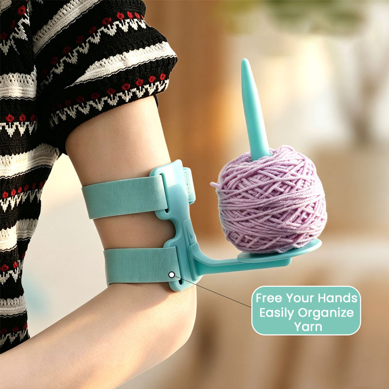 🧶 Portable Arm Yarn Holder for Knitting & Crochet