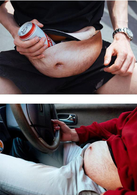 Viral Big Belly Waist Pack – Creative Anti-Theft Simulation Beer Belly Pouch