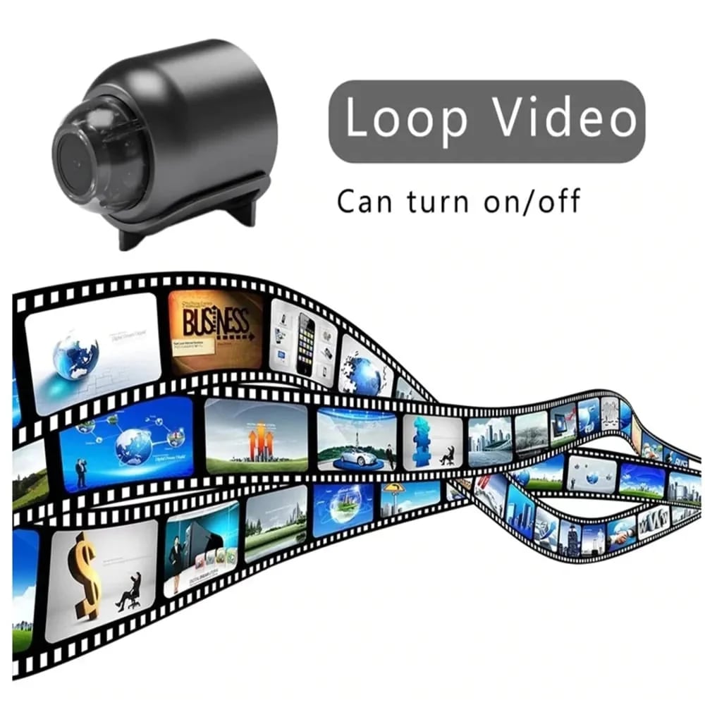 📸  1080P Mini Wireless Camera Coin-sized, install anywhere, remote real-time monitoring via smartphone.