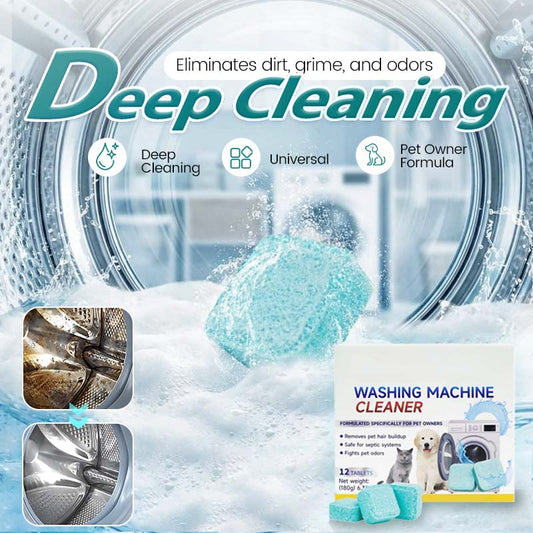 🔥Buy 2 Get 1 Free🎁Washing Machine Cleaner – 12 tablets, deep cleans inner tank & pet hair. 🧼
