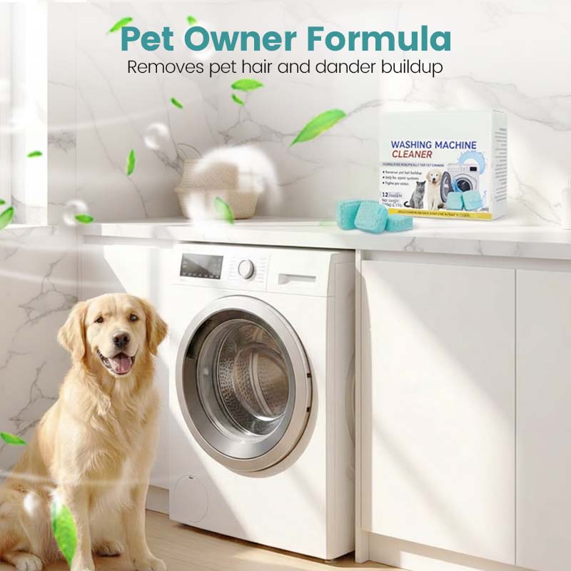 🔥Buy 2 Get 1 Free🎁Washing Machine Cleaner – 12 tablets, deep cleans inner tank & pet hair. 🧼