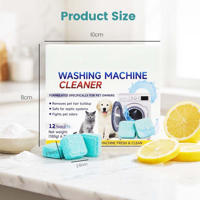🔥Buy 2 Get 1 Free🎁Washing Machine Cleaner – 12 tablets, deep cleans inner tank & pet hair. 🧼