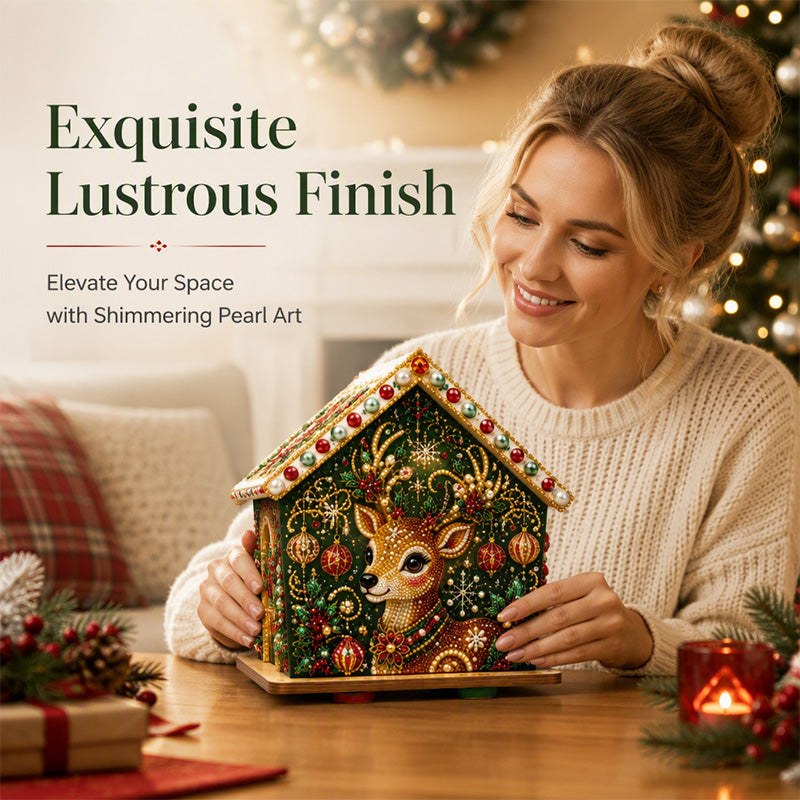 🎄 Last Day Special Price £19.99!🎅 3D Pearl Art Christmas Kit — Sparkling DIY Holiday Decor