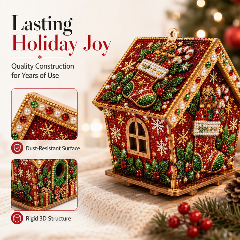 🎄 Last Day Special Price £19.99!🎅 3D Pearl Art Christmas Kit — Sparkling DIY Holiday Decor
