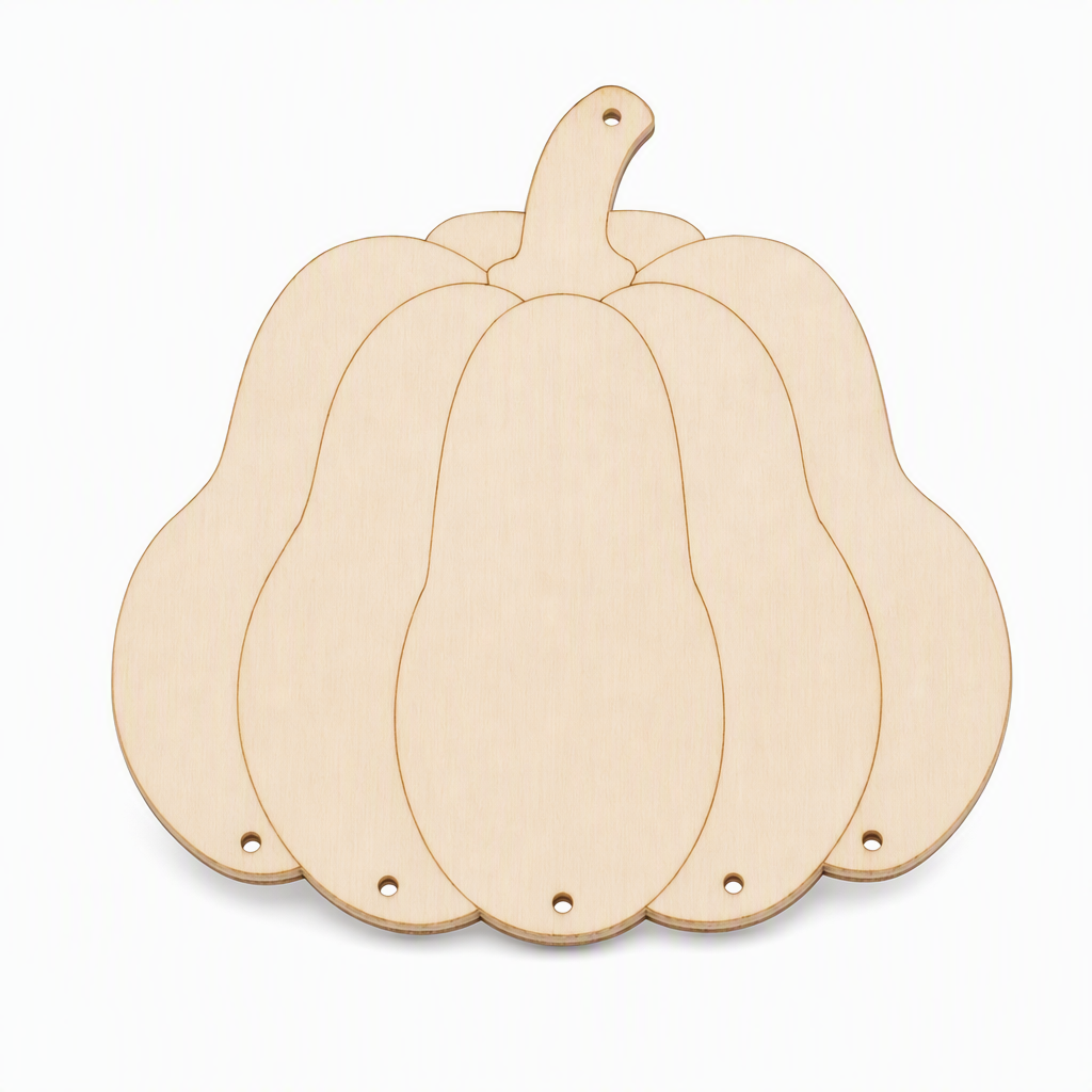 🎃 Halloween Wooden Pumpkin Craft Kit | DIY Wind Chime
