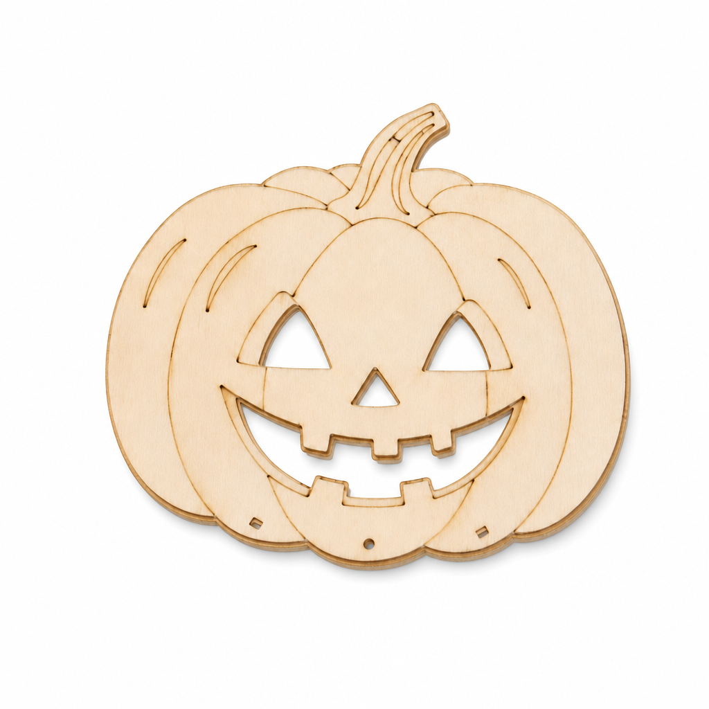 🎃 Halloween Wooden Pumpkin Craft Kit | DIY Wind Chime