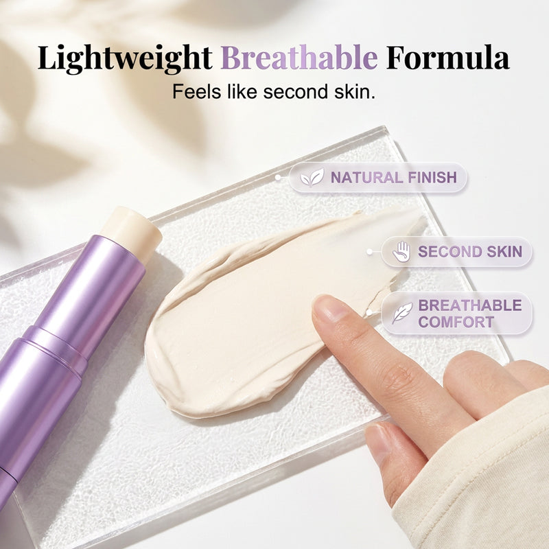 2-in-1 foundation stick that changes colour
