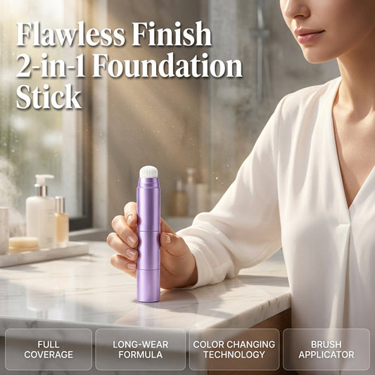 2-in-1 foundation stick that changes colour